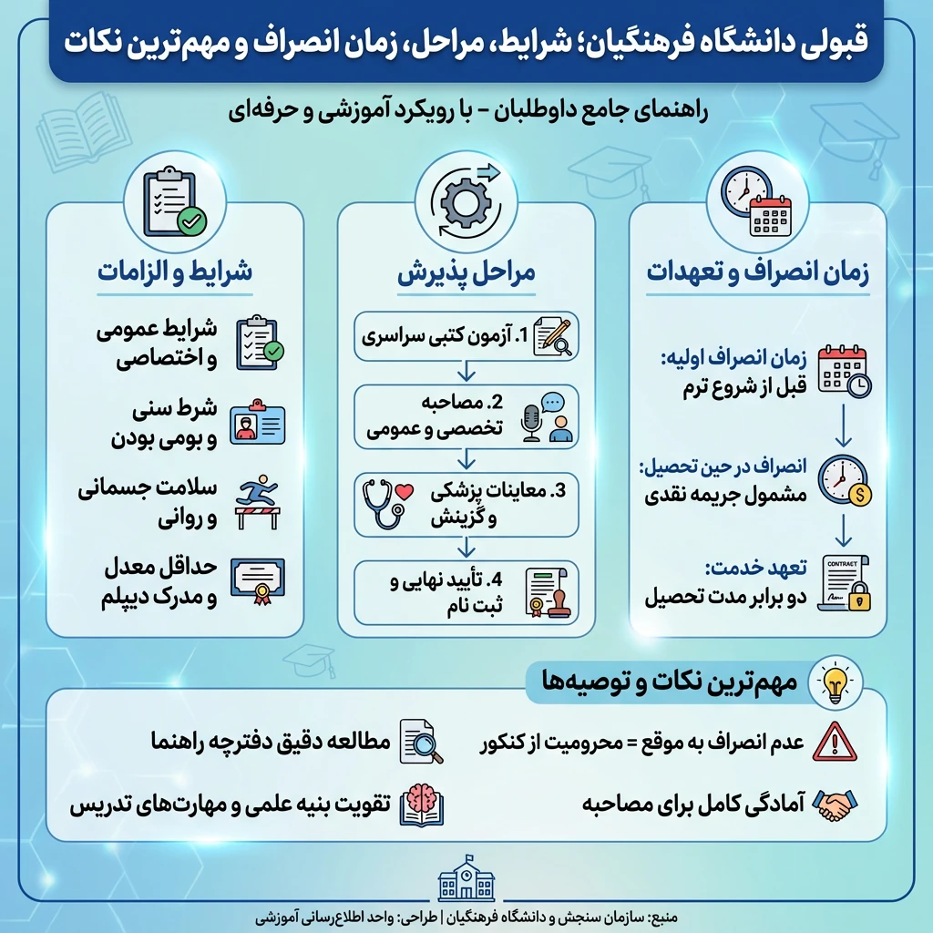 قبولی دانشگاه فرهنگیان