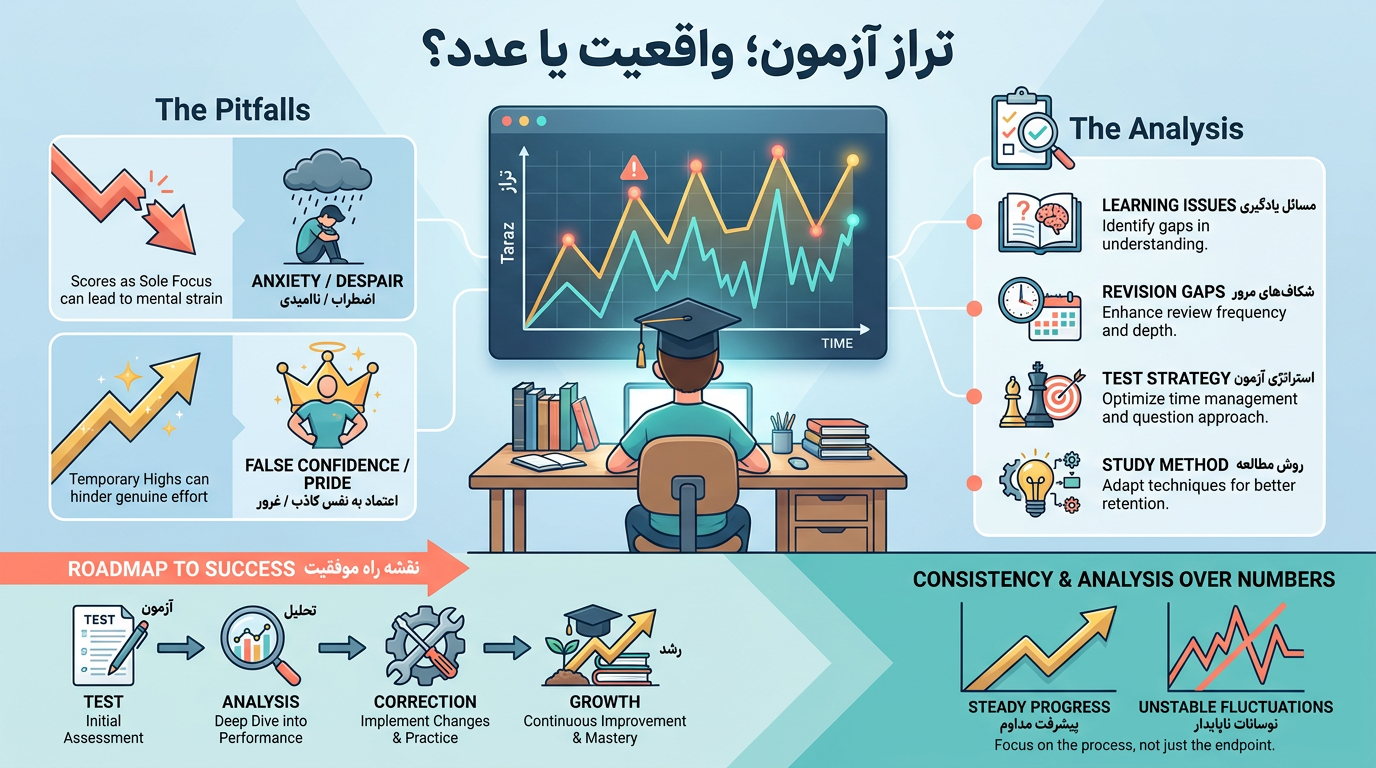 تراز آزمون، واقعیت یا عدد؟