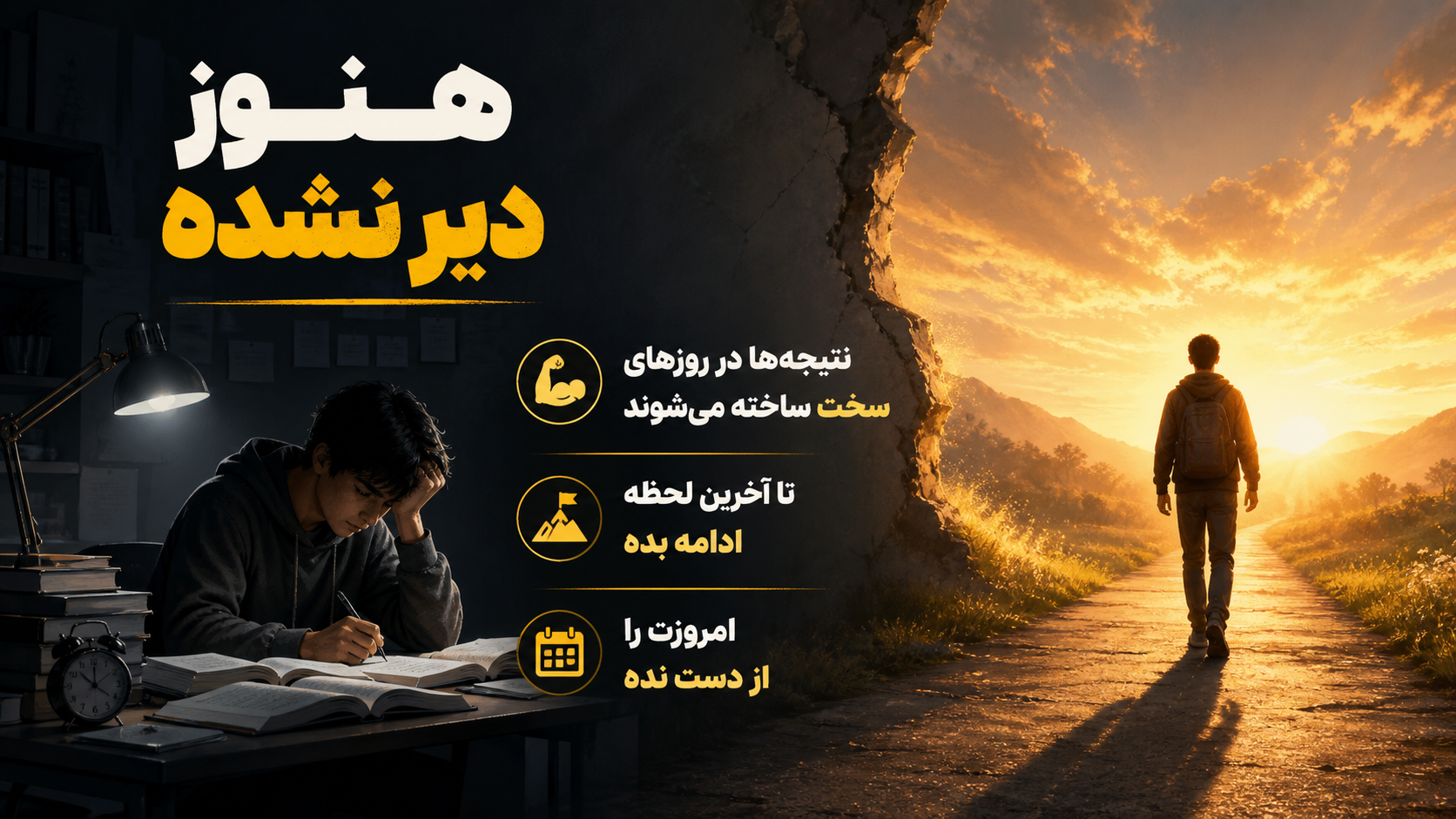 ادامه دادن در مسیر کنکور
