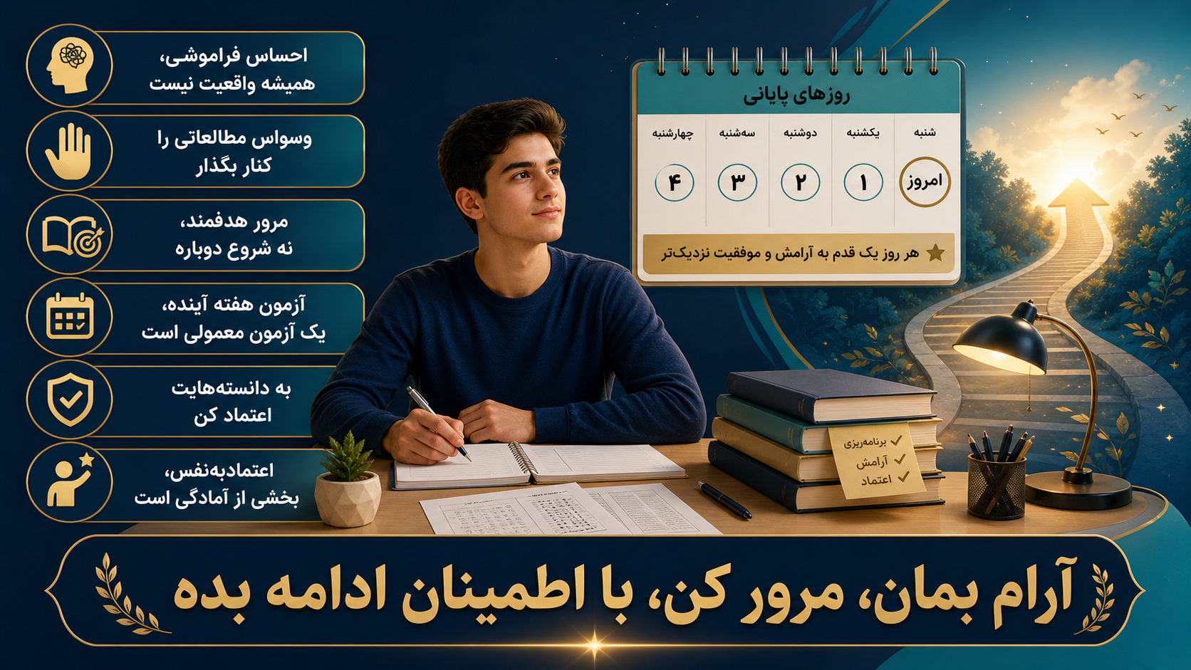 استرس فراموشی مطالب کنکور