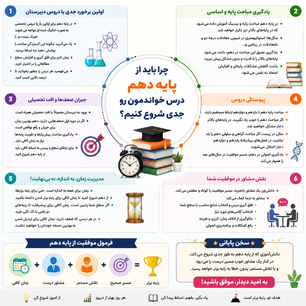 اهمیت پایه دهم در کنکور